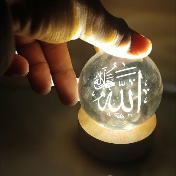 Crystal Ball 3D Elegant Arabic Night Lamp