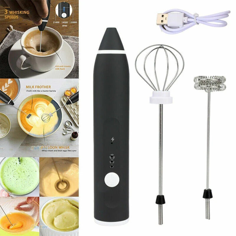 2 in 1 Rechargeable Coffee Beater | Ultimate Coffee Foam Maker