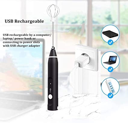 2 in 1 Rechargeable Coffee Beater | Ultimate Coffee Foam Maker
