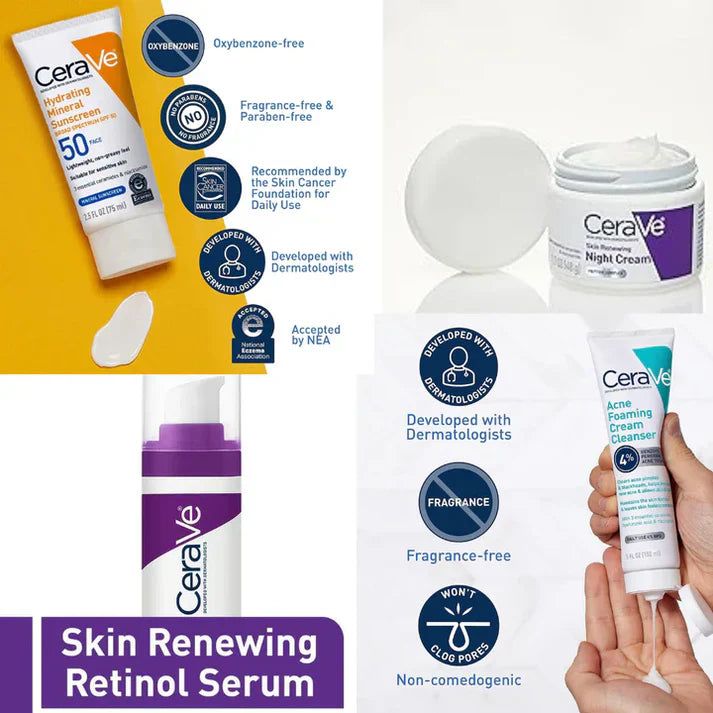 CeraVe 4-in-1 Complete Skincare Bundle