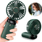Premium LED Display Portable Mini Fan with hanging strap| Handheld, Desk Fan & Phone Holder