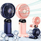 Premium LED Display Portable Mini Fan with hanging strap| Handheld, Desk Fan & Phone Holder