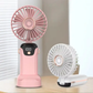 Premium LED Display Portable Mini Fan with hanging strap| Handheld, Desk Fan & Phone Holder