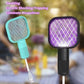 Portable USB Bug Zapper Racket with UV Light