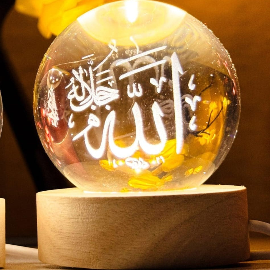 Crystal Ball 3D Elegant Arabic Night Lamp